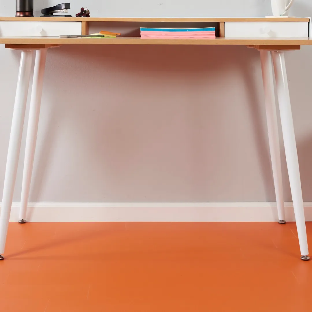 Lucida USA MonoCore Creamsicle Orange 22-mil x 5-4/5-in W x 36-in L Waterproof Interlocking Luxury Vinyl Plank Flooring (13-sq ft/ Carton), photo 6 of 16