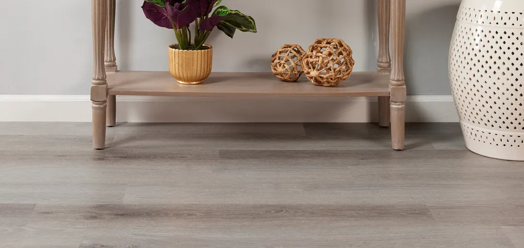 Lucida USA PresCore Cliffside Gray 12-mil x 6-in W x 36-in L Waterproof Glue Down Luxury Vinyl Plank Flooring (54-sq ft/ Carton), photo 4 of 19