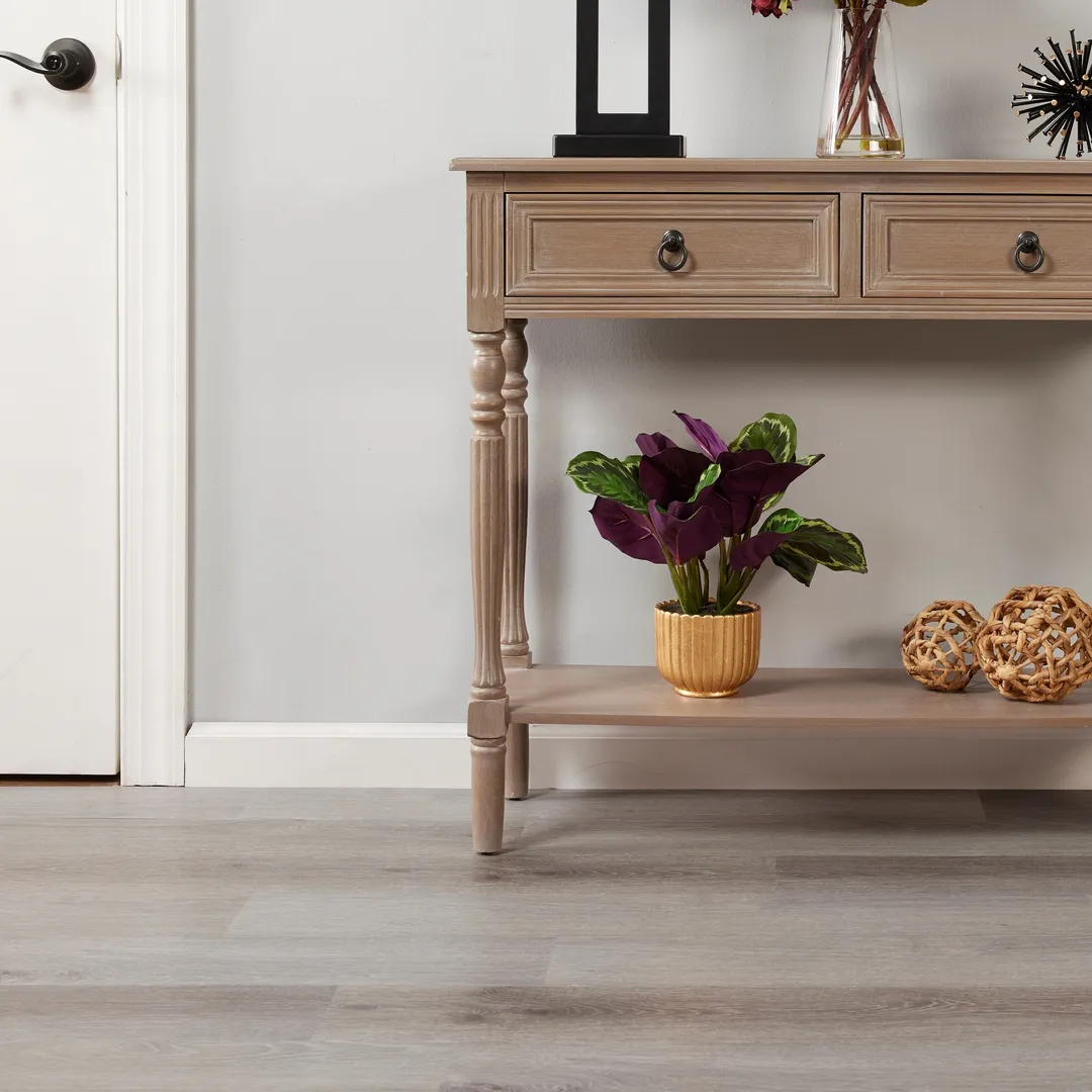 Lucida USA PresCore Cliffside Gray 12-mil x 6-in W x 36-in L Waterproof Glue Down Luxury Vinyl Plank Flooring (54-sq ft/ Carton), photo 7 of 19
