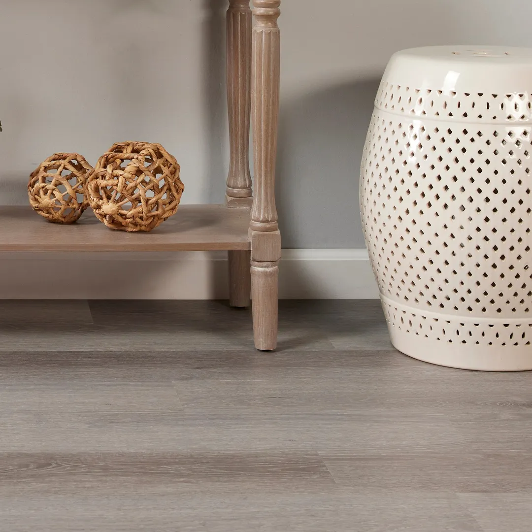 Lucida USA PresCore Cliffside Gray 12-mil x 6-in W x 36-in L Waterproof Glue Down Luxury Vinyl Plank Flooring (54-sq ft/ Carton), photo 8 of 19
