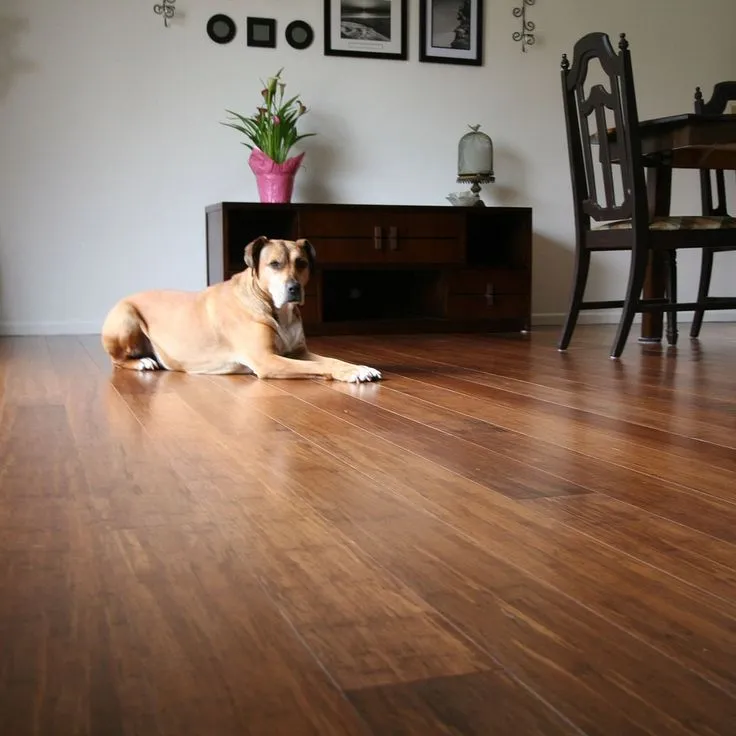CALI (Sample) Fossilized Java Bamboo Smooth/Traditional Waterproof Hardwood Flooring, photo 6 of 12