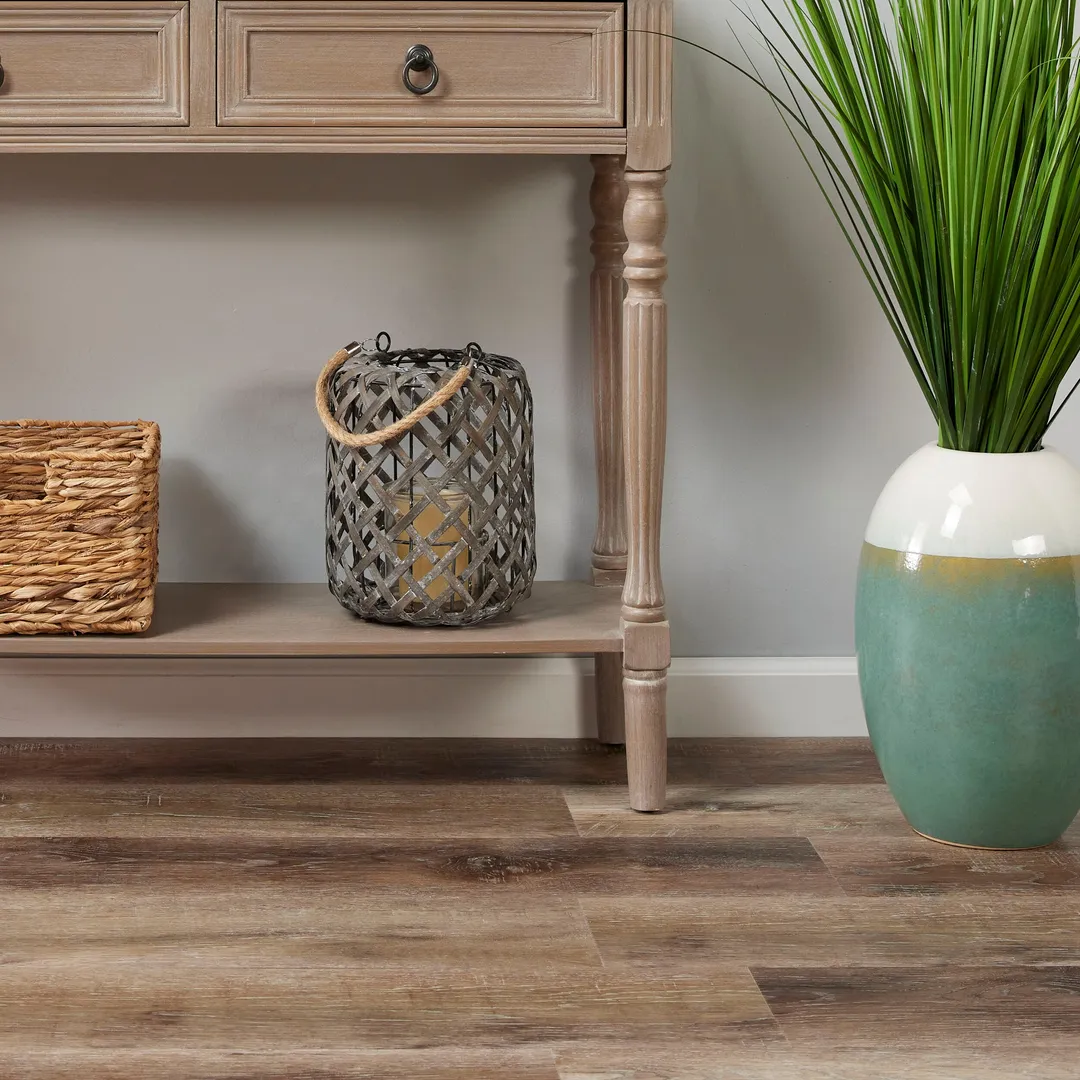 Lucida USA Gluecore Ombre Brown 22-mil x 7-3/32-in W x 48-in L Waterproof Glue Down Luxury Vinyl Plank Flooring (40-sq ft/ Carton), photo 8 of 16