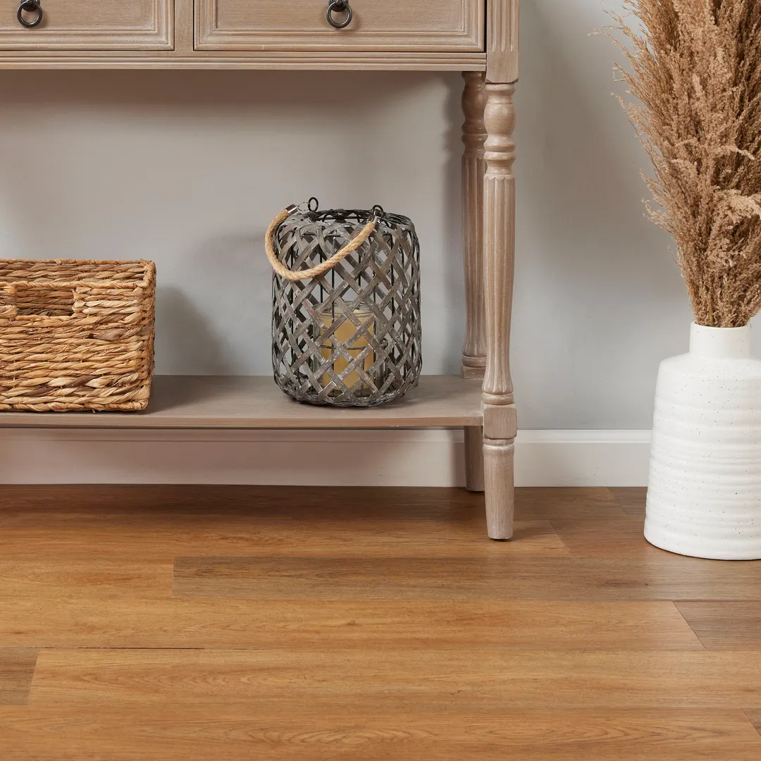Lucida USA Gluecore Woodmere Brown 22-mil x 7-3/32-in W x 48-in L Waterproof Glue Down Luxury Vinyl Plank Flooring (40-sq ft/ Carton), photo 8 of 16