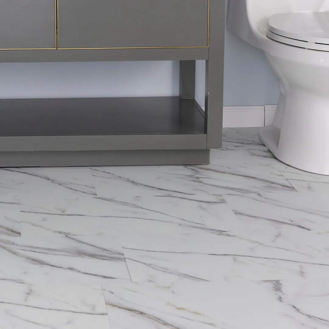 Lucida USA Gluecore Whitstone White 22-mil x 12-in W x 24-in L Waterproof Glue Down Luxury Vinyl Plank Flooring (36-sq ft/ Carton), photo 8 of 16
