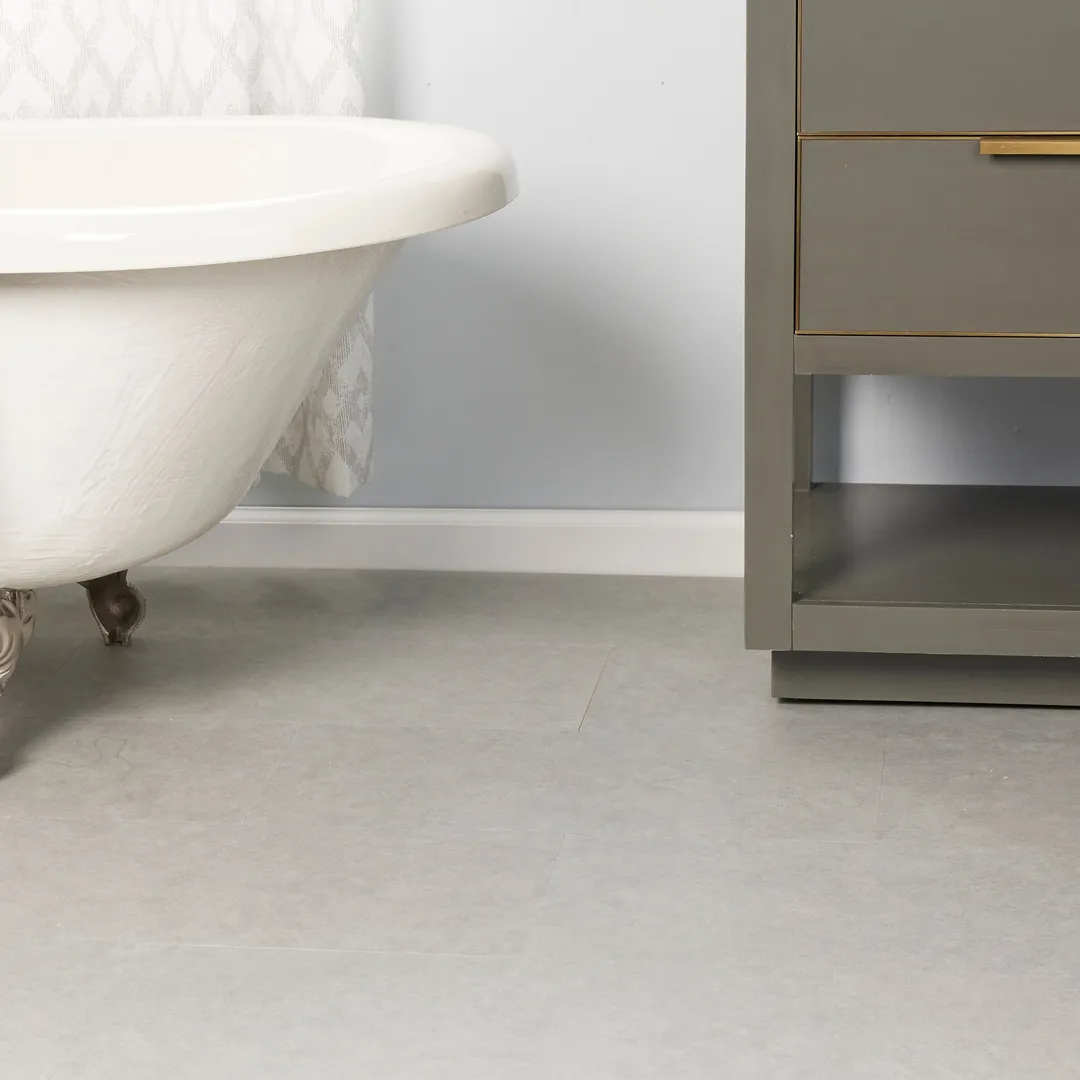 Lucida USA Terracore Holland Gray 22-mil x 12-in W x 24-in L Waterproof Interlocking Luxury Vinyl Plank Flooring (16-sq ft/ Carton), photo 6 of 17