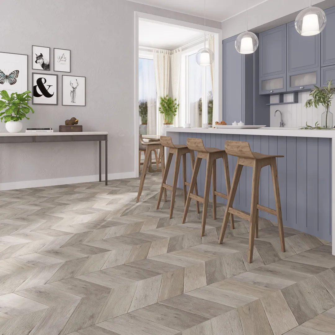 Lucida USA (Sample) DecoCore Beach Brown Wood Look 22-mil Waterproof Interlocking Luxury Vinyl Plank, photo 4 of 10
