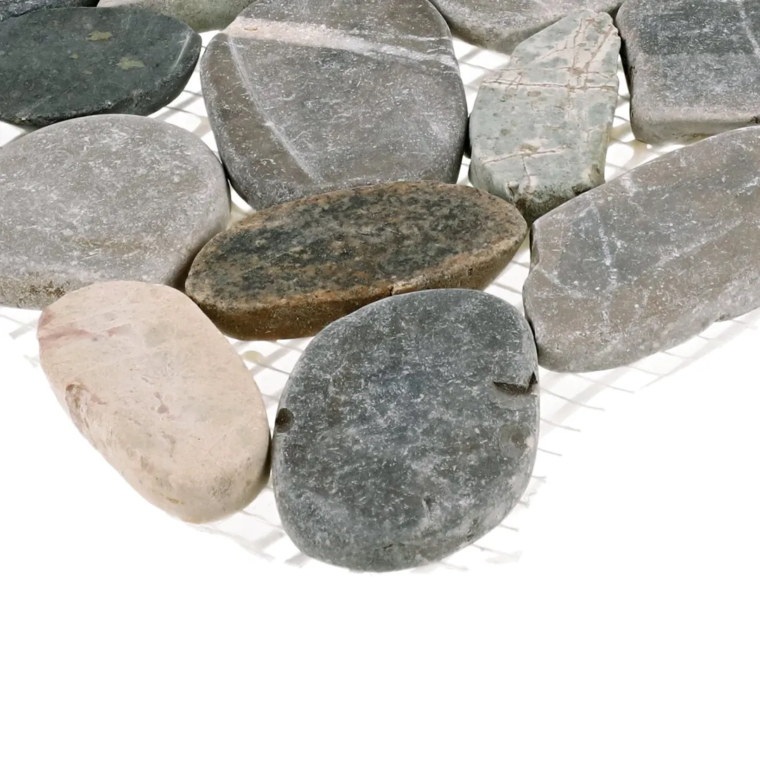 American Olean Delfino Stone Paradise Blend 12-in x 12-in Honed Natural Stone Pebble Floor and Wall Tile (0.95-sq. ft/ Piece), photo 4 of 9