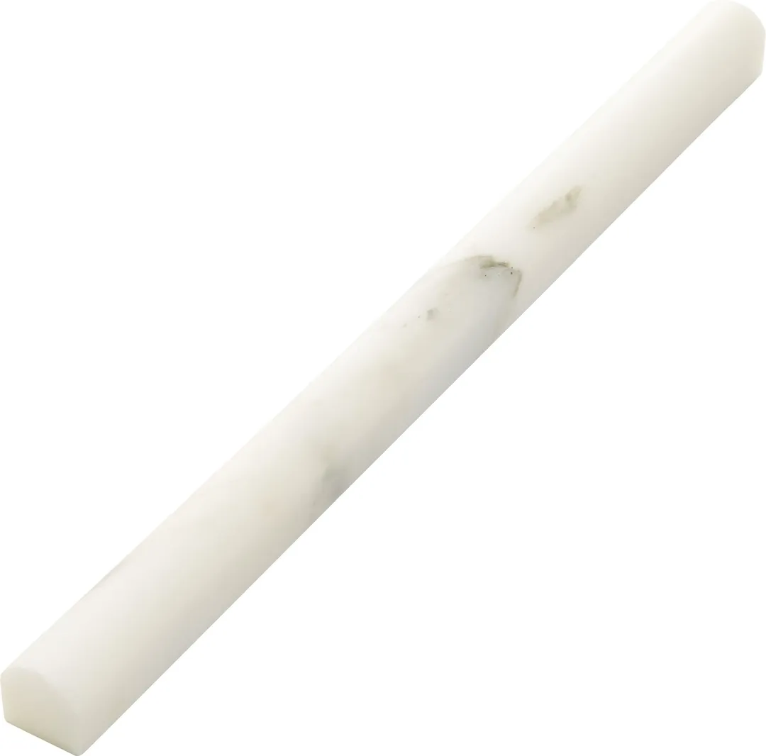 American Olean Genuine Stone Calacatta Gold Honed Marble Pencil Liner Tile, 1/2-in x 12-in, photo 6 of 11