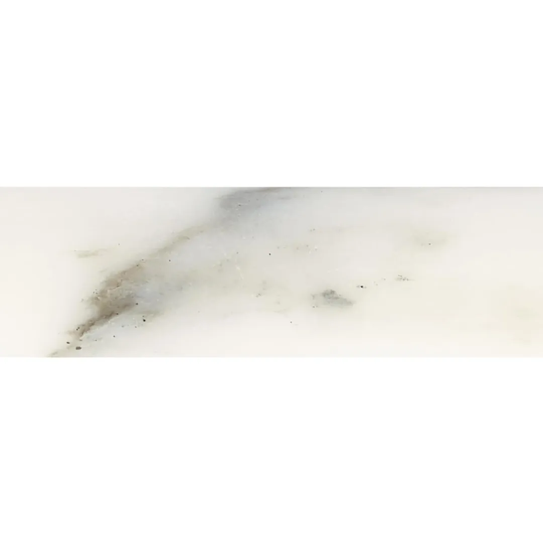 American Olean Genuine Stone Calacatta Gold Honed Marble Pencil Liner Tile, 1/2-in x 12-in, photo 9 of 11