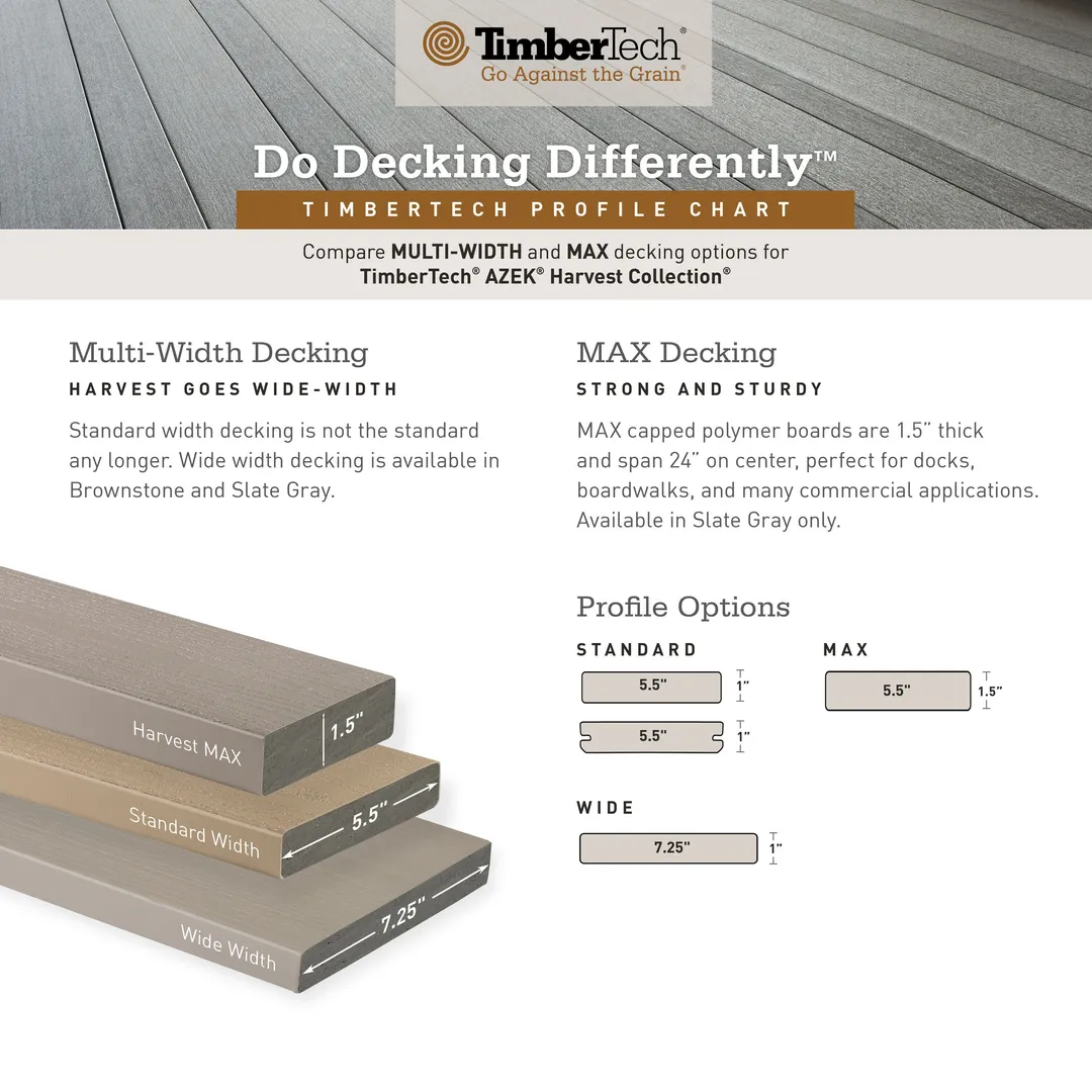 TimberTech Advanced Harvest 1/2-in x 12-in x 12-ft PVC Kona Fascia Deck Board (Actual Size: 0.5-in x 11.75-in), photo 9 of 9