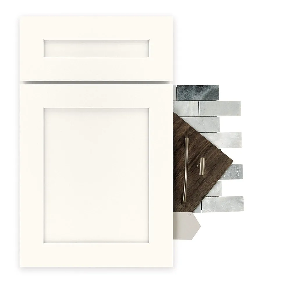Diamond Express Jamestown 36-in W x 34.5-in H x 24-in D White L-shaped Corner Base Fully Assembled Plywood Cabinet (Recessed Panel Shaker Style), photo 11 of 18