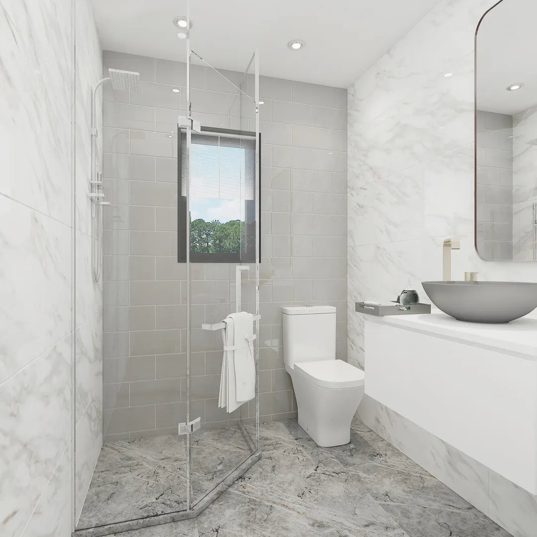 Giorbello Classic Premium Light Gray 6-in x 12-in Glossy Glass Subway Wall Tile (5-sq. ft/ Carton), photo 5 of 7