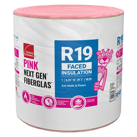 EcoTouch R-19 Kraft-Faced Fiberglass Insulation Roll
