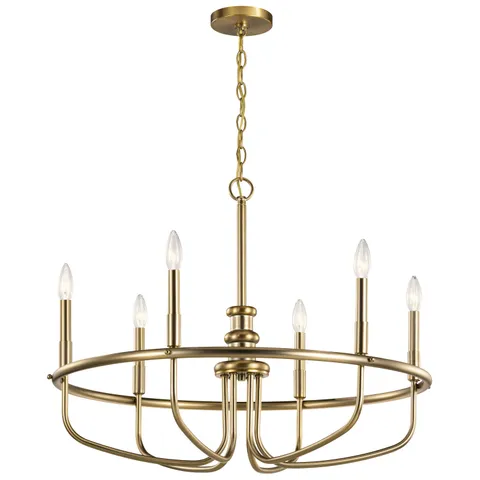 Capitol Hill 6-Light Gold Chandelier