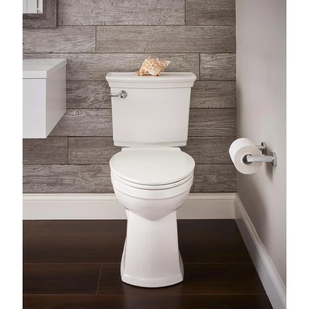 VorMax Plus Tall Height 2-Piece 1.28 GPF Single Flush Elongated Toilet in White with Slow Close Seat, photo 3 of 11