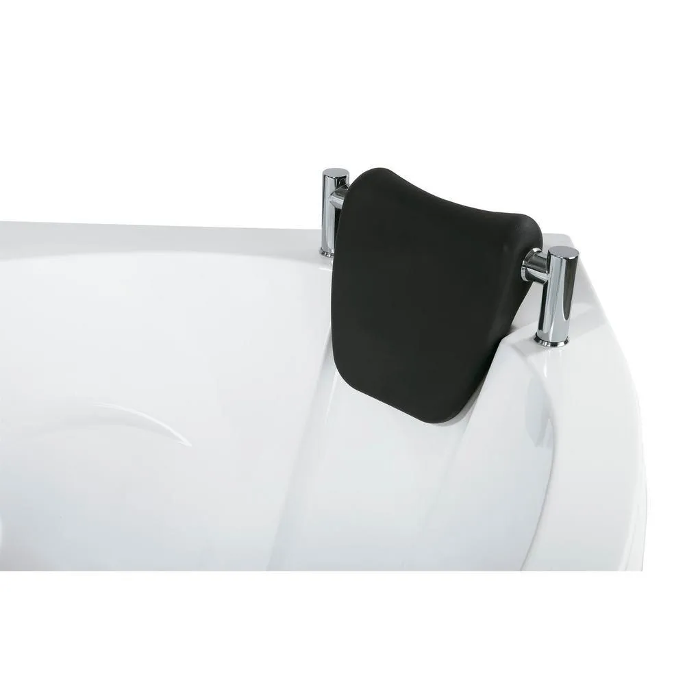 5 ft. Right Drain Corner Alcove Whirlpool Bathtub in White, photo 7 of 9