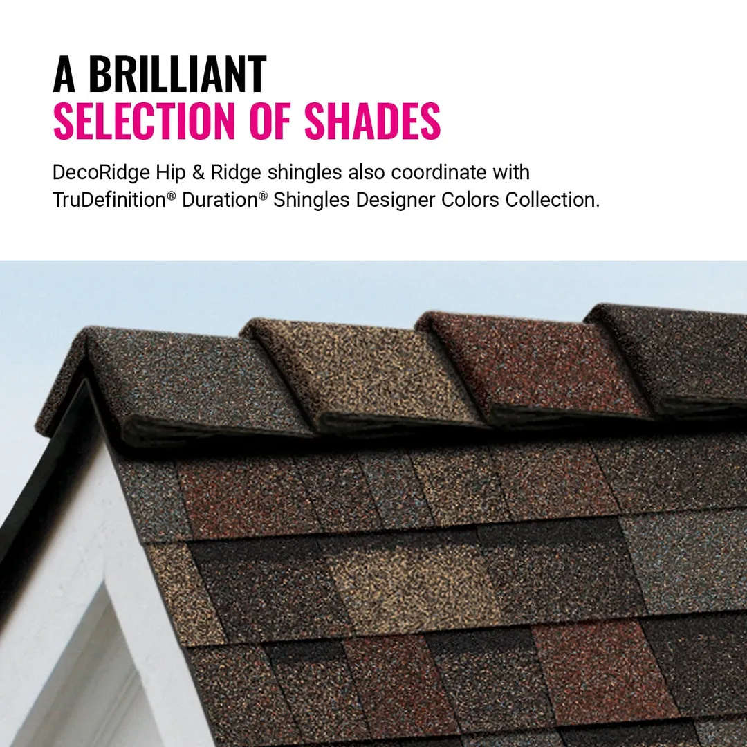 Owens Corning DecoRidge 10 in. Desert Tan Hip & Ridge Asphalt Shingles (20 Linear Ft. per Bundle), photo 6 of 8