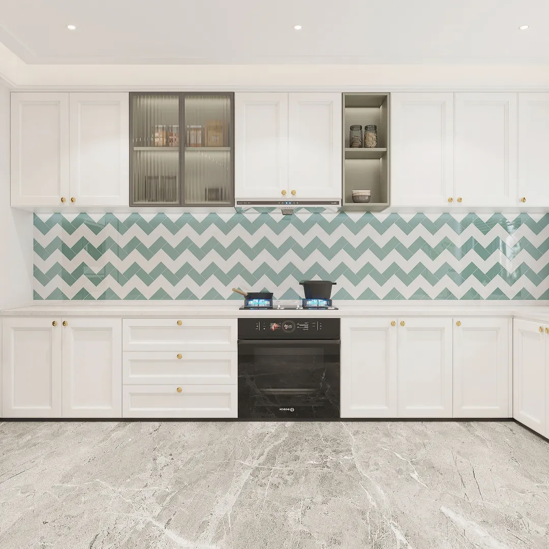 Giorbello Classic Premium Slate 3-in x 6-in Glossy Glass Subway Wall Tile (5-sq. ft/ Carton), photo 5 of 7