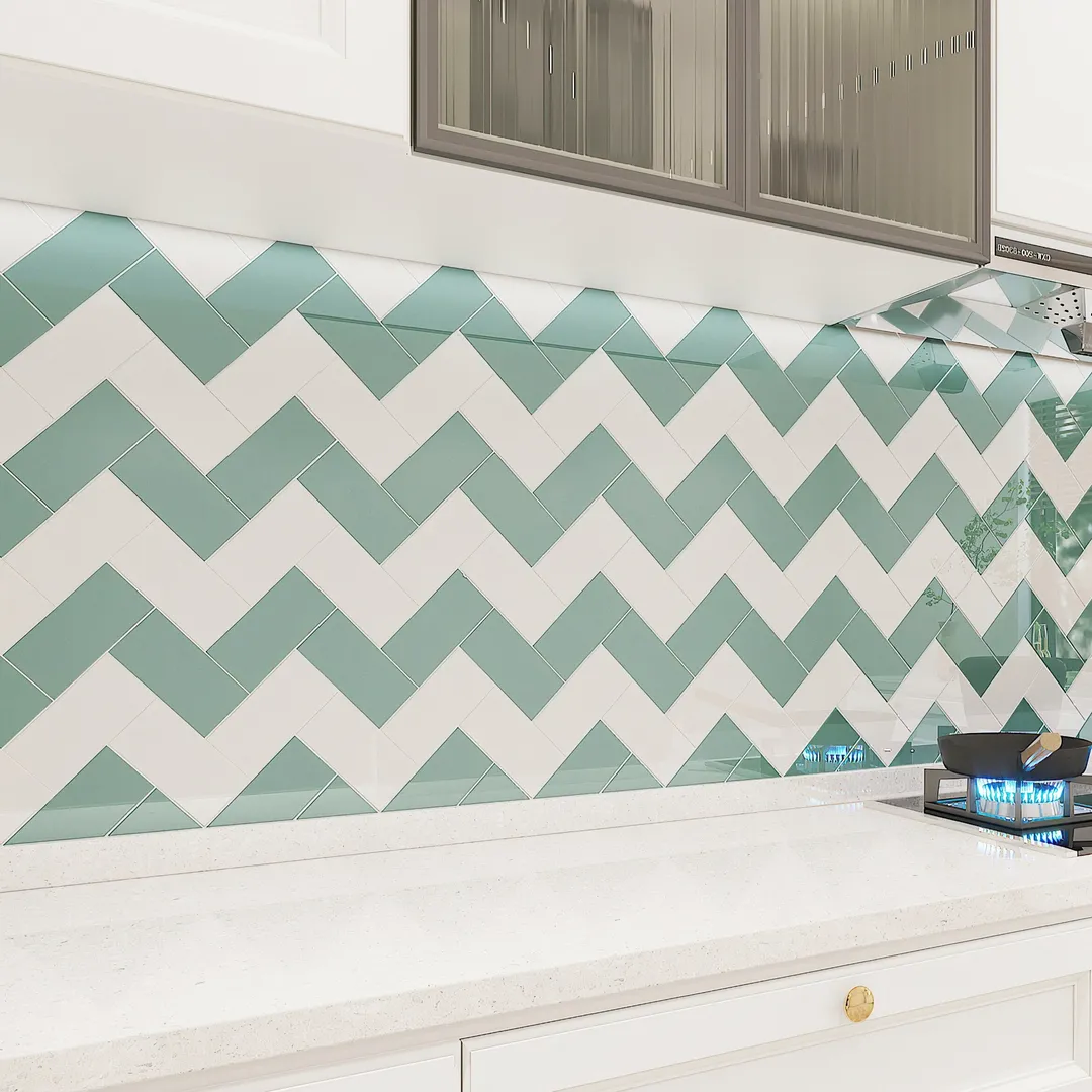 Giorbello Classic Premium Slate 3-in x 6-in Glossy Glass Subway Wall Tile (5-sq. ft/ Carton), photo 3 of 7