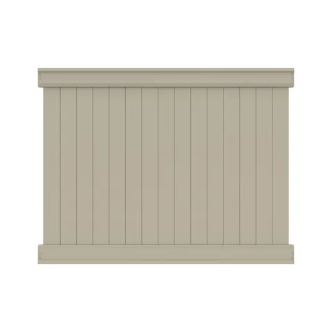 6x8 Clay Vinyl Privacy Fence Panel