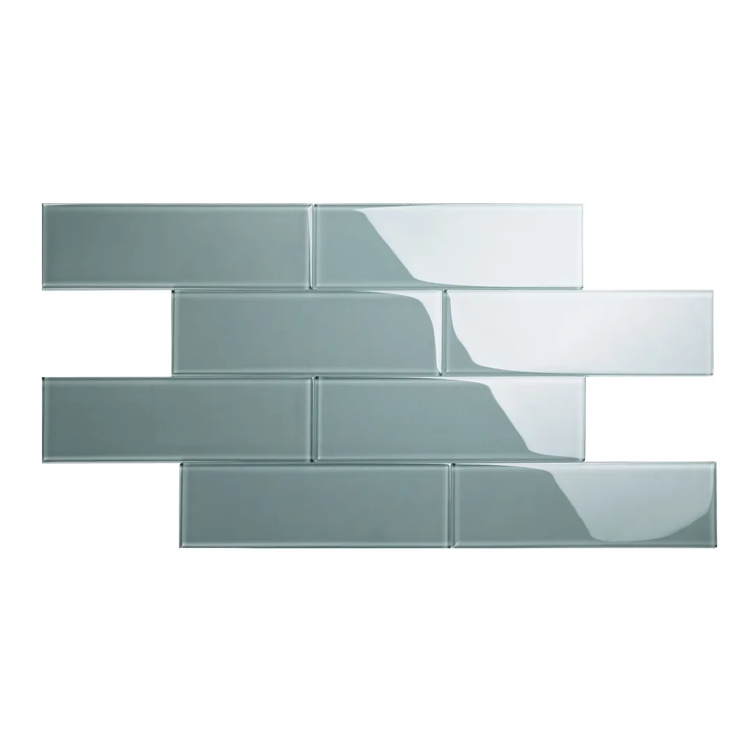 Giorbello Classic Premium Slate 4-in x 12-in Glossy Glass Subway Wall Tile (5-sq. ft/ Carton), photo 2 of 7