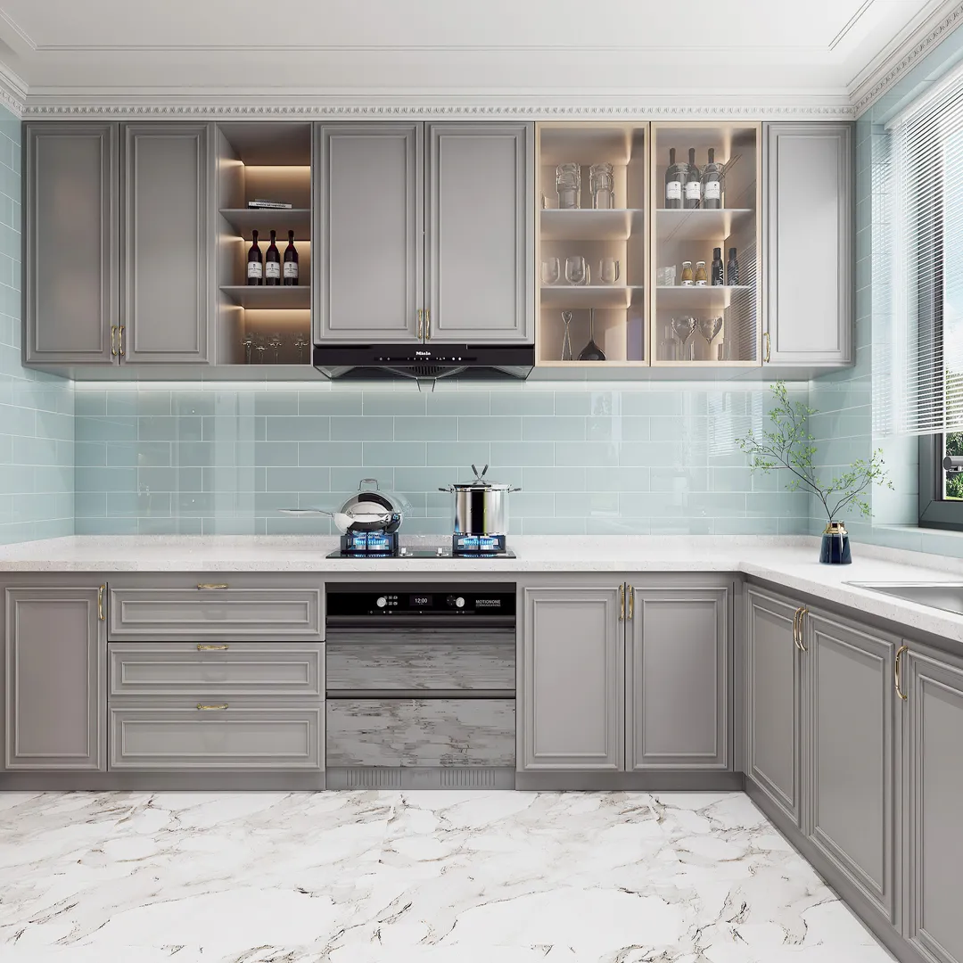 Giorbello Classic Premium Baby Blue 4-in x 12-in Glossy Glass Subway Wall Tile (5-sq. ft/ Carton), photo 5 of 7