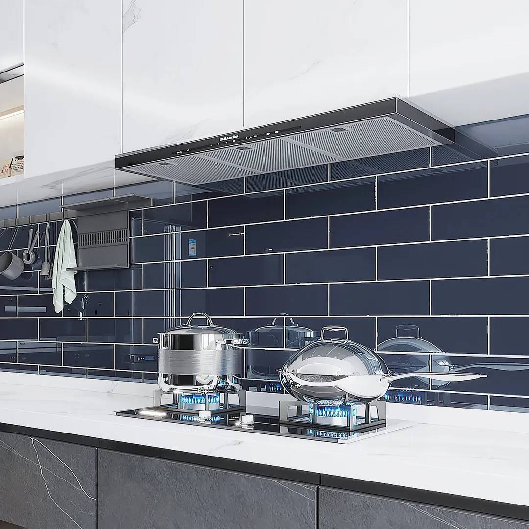 Giorbello Classic Premium Midnight Blue 4-in x 12-in Glossy Glass Subway Wall Tile (5-sq. ft/ Carton), photo 4 of 7