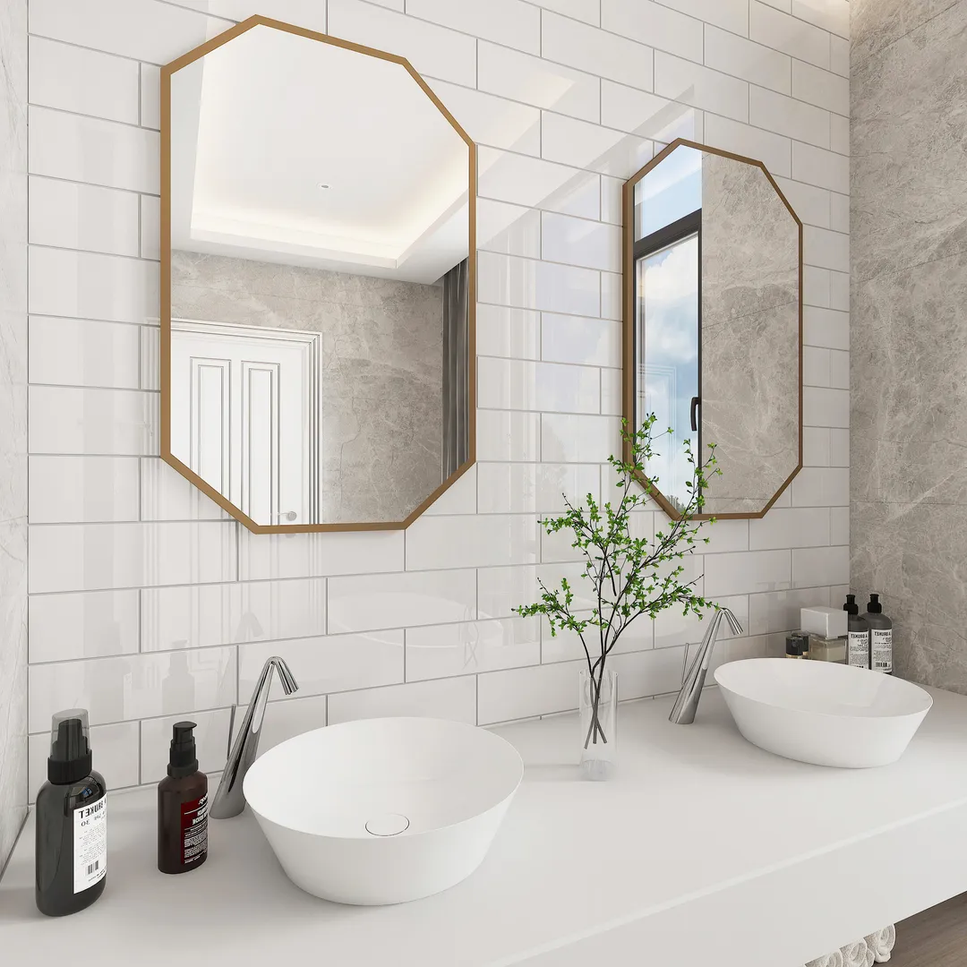 Giorbello Classic Premium Agreeable Gray 4-in x 12-in Glossy Glass Subway Wall Tile (5-sq. ft/ Carton), photo 3 of 7
