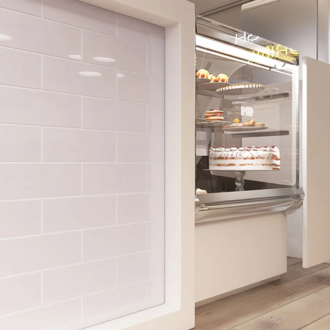 Giorbello (Sample) 4x12 glass subway tiles Rose Pale Pink 4-in x 12-in Glossy Glass Brick Subway Wall Tile, photo 3 of 6