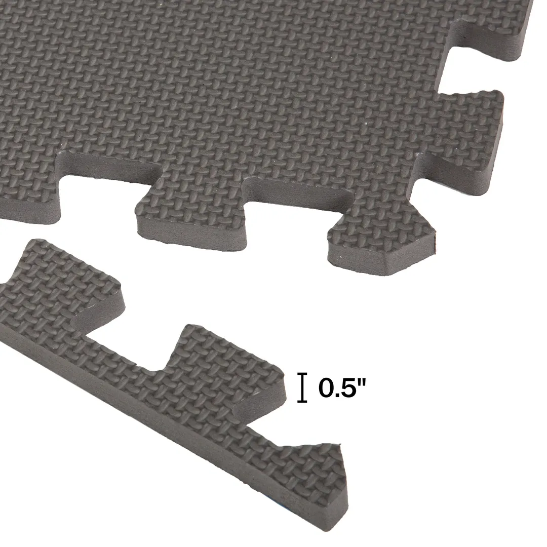 Stalwart 0.5-in W x 24-in L x 0.5-in T Interlocking Foam Gym Floor Tile (72-sq ft) (18-Pack), photo 6 of 8