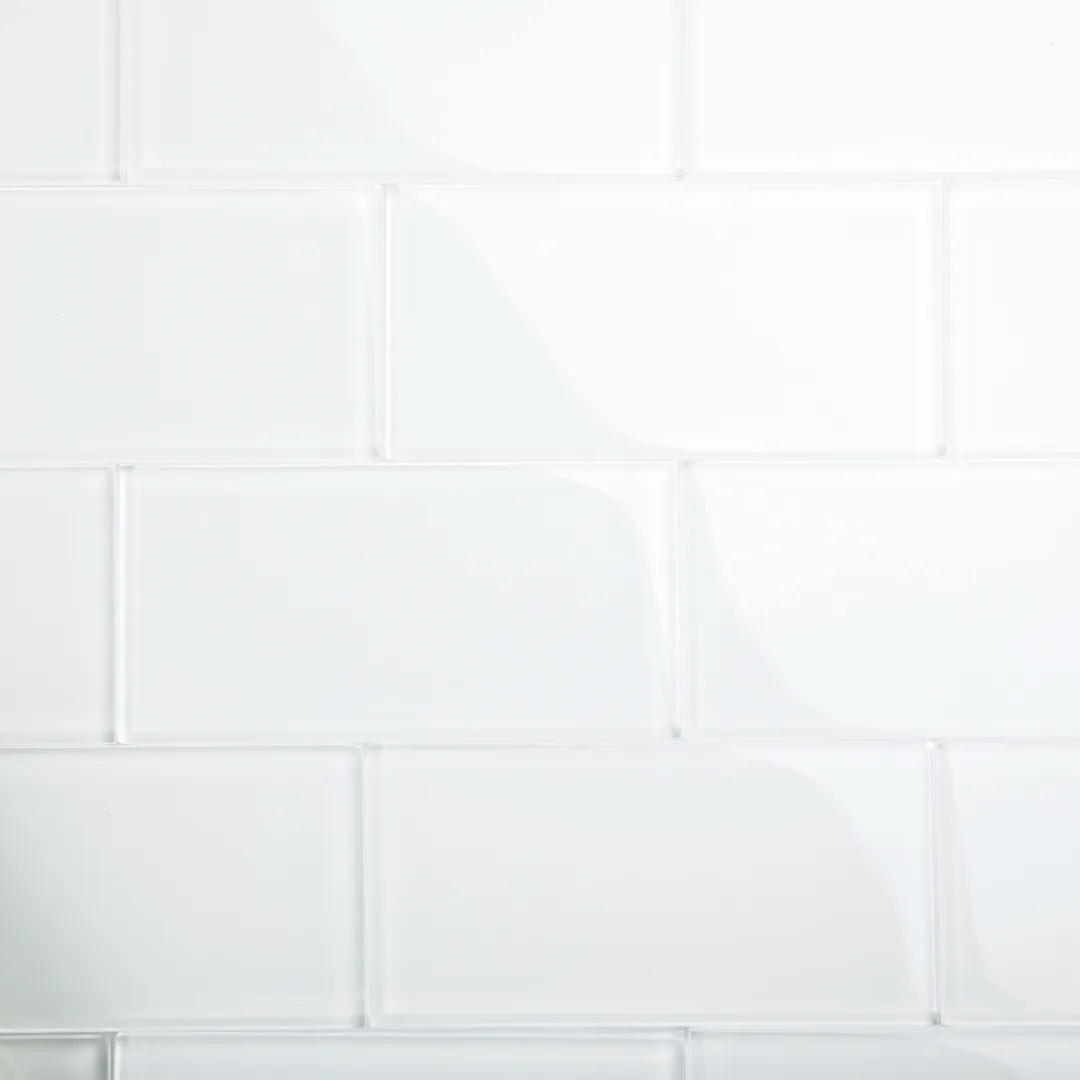 Giorbello Classic Premium Bright White 6-in x 12-in Glossy Glass Subway Wall Tile (5-sq. ft/ Carton), photo 3 of 8