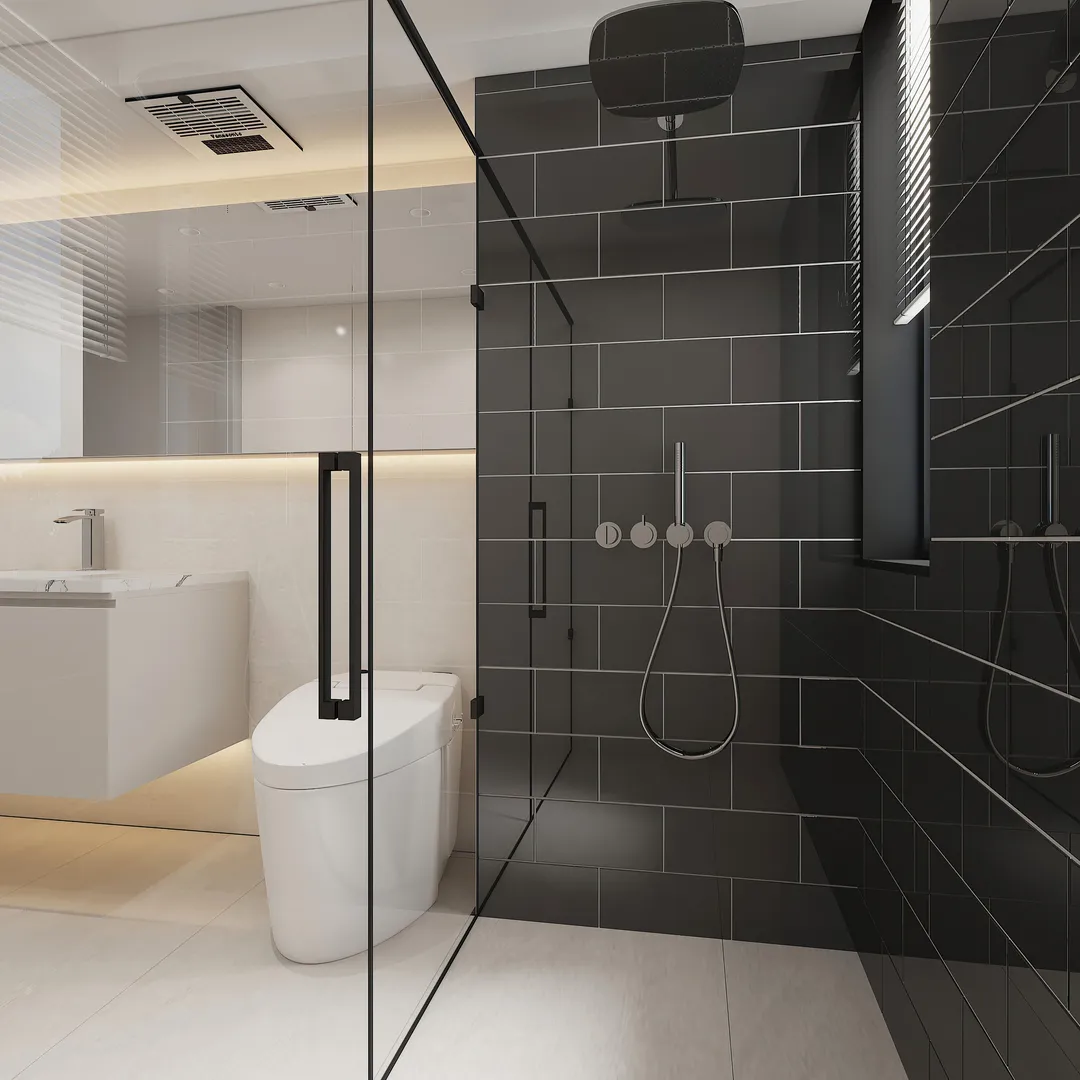 Giorbello Classic Premium Black 6-in x 12-in Glossy Glass Subway Wall Tile (5-sq. ft/ Carton), photo 5 of 7