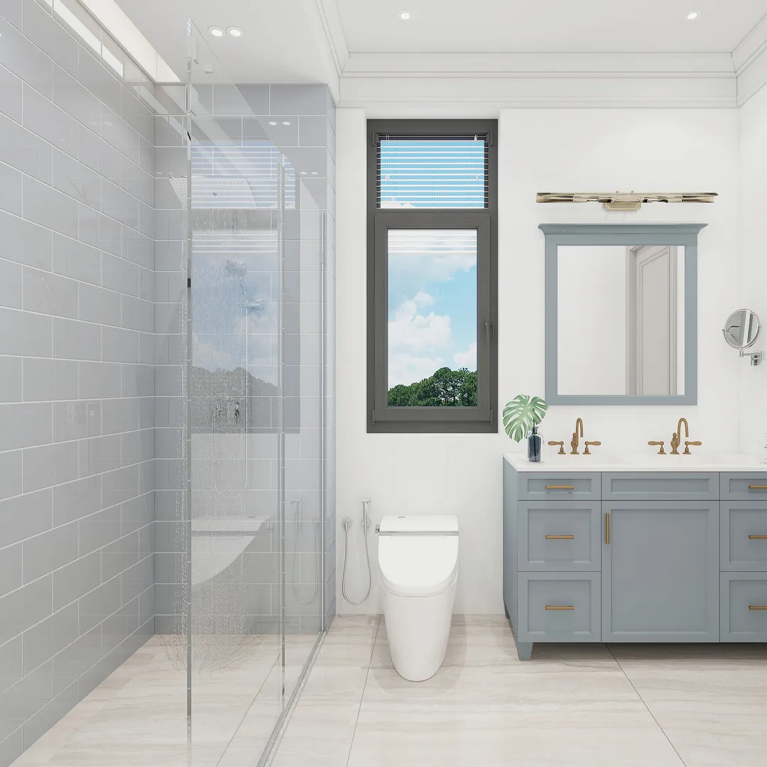 Giorbello (Sample) 6x12 glass subway tiles True Gray 6-in x 12-in Glossy Glass Brick Subway Wall Tile, photo 3 of 6