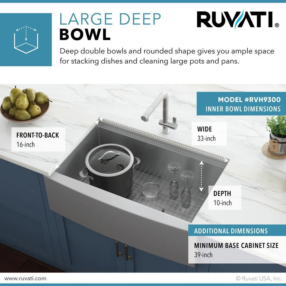 Apron-Front Stainless Steel 36 in. 16-Gauge Workstation Single Bowl Farmhouse Kitchen Sink, photo 5 of 13