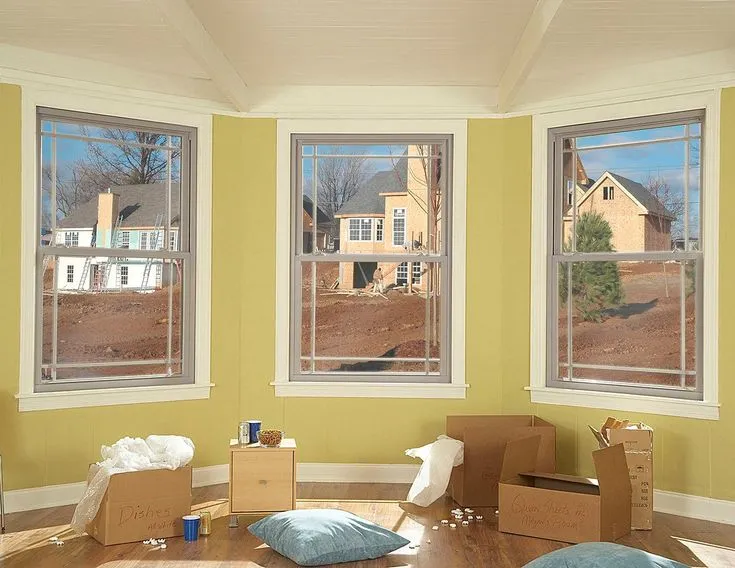 RELIABILT 150 Series New Construction 35-1/2-in x 59-1/2-in x 3-1/4-in Jamb White Vinyl Dual-pane Single Hung Window Half Screen Included, photo 5 of 7