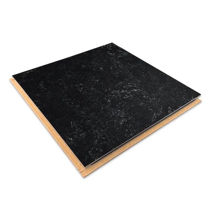 Marmoleum Forbo Flooring Systems Marmoleum Cinch Loc Seal Black 10-mm T x 12-in W x 12-in L Waterproof Tile Look Laminate Flooring (6.78-sq ft / Carton), photo 2 of 6
