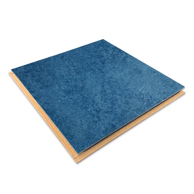 Marmoleum Forbo Flooring Systems Marmoleum Cinch Loc Seal Blue 10-mm T x 12-in W x 12-in L Waterproof Tile Look Laminate Flooring (6.78-sq ft / Carton), photo 2 of 6