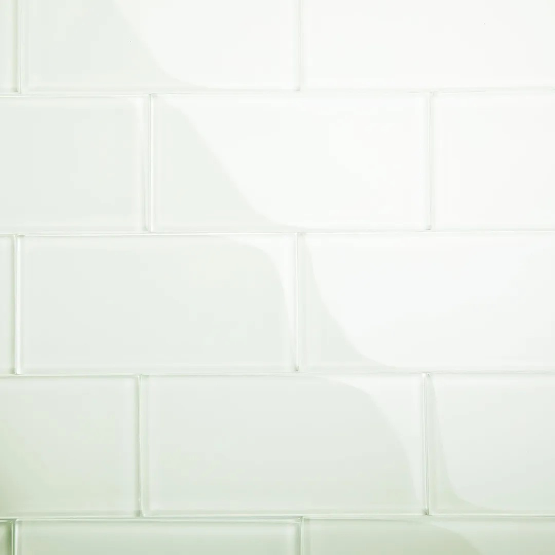 Giorbello Classic Premium Dove White 6-in x 12-in Glossy Glass Subway Wall Tile (5-sq. ft/ Carton), photo 3 of 8