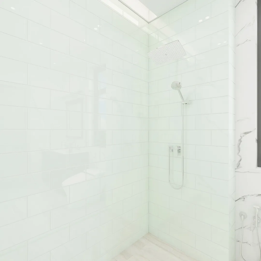 Giorbello Classic Premium Dove White 6-in x 12-in Glossy Glass Subway Wall Tile (5-sq. ft/ Carton), photo 4 of 8