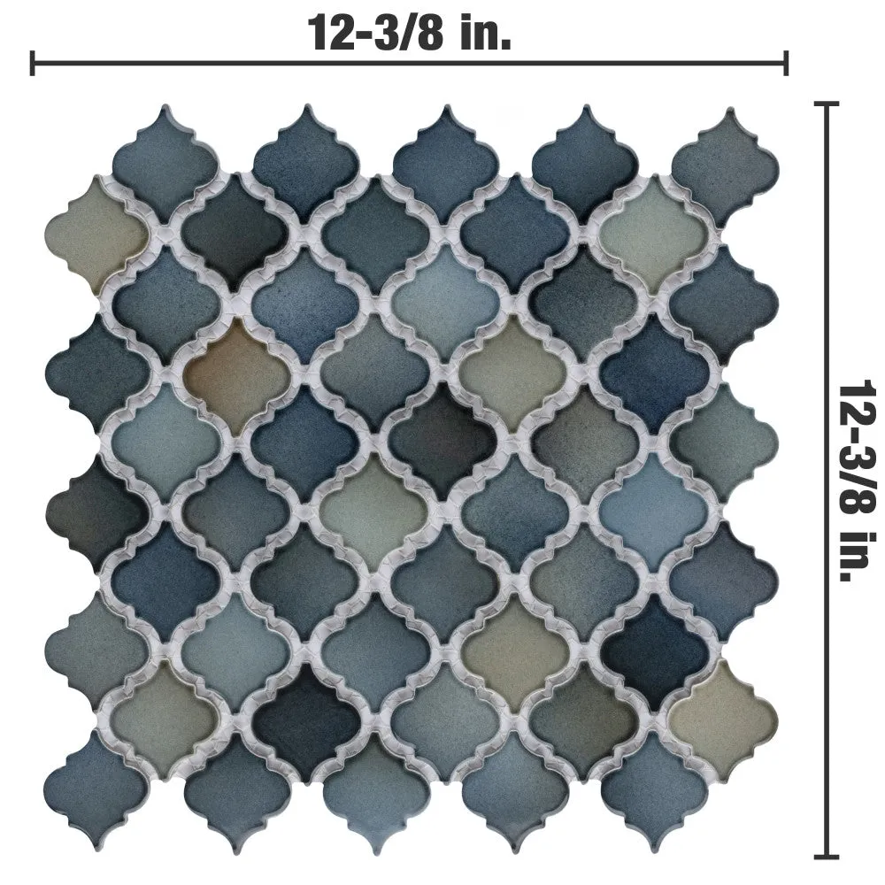 Merola Tile Hudson Tangier Atlantis 12-3/8 in. x 12-3/8 in. Porcelain Mosaic Tile (10.96 sq. ft. / Case), photo 2 of 8