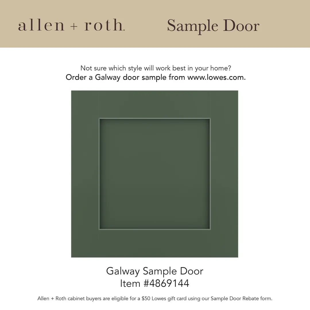 allen + roth Galway 33-in W x 34.5-in H x 24-in D Sage Lazy Susan Corner Base Fully Assembled Cabinet (Flat Panel Shaker Style), photo 12 of 12
