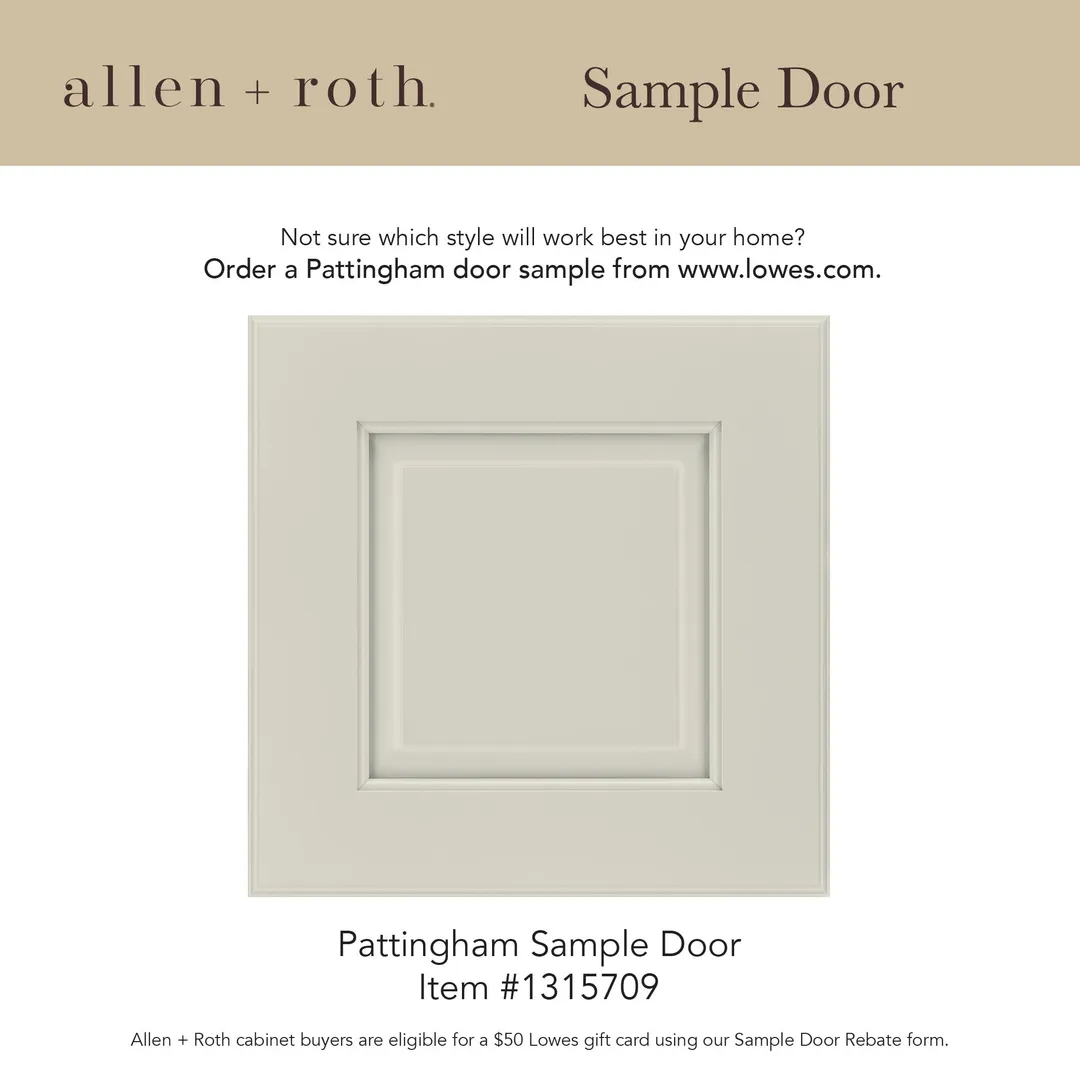 allen + roth Pattingham 27-in W x 34.5-in H x 24-in D Harbor 1-Drawer Base Fully Assembled Cabinet (Raised Panel Slab Door Style), photo 15 of 15