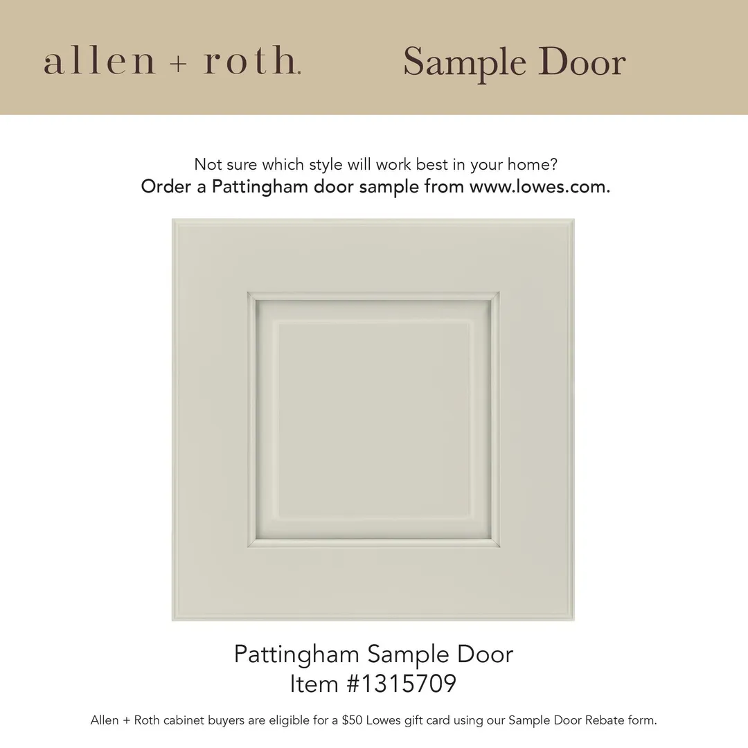 allen + roth Pattingham 36-in W x 34.5-in H x 24-in D Harbor Lazy Susan Corner Base Fully Assembled Cabinet (Raised Panel Square Style), photo 14 of 14