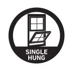 RELIABILT 150 Series New Construction 35-1/2-in x 47-1/2-in x 3-1/4-in Jamb White Vinyl Dual-pane Single Hung Window Half Screen Included, photo 5 of 7
