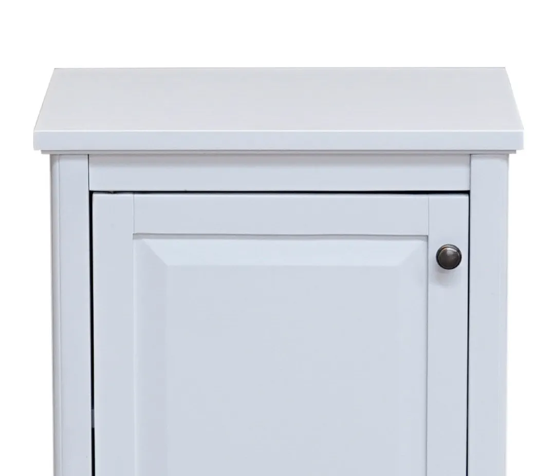 Alaterre Furniture Dorset 17-in x 29-in x 13-in White Wood Freestanding Linen Cabinet, photo 3 of 7