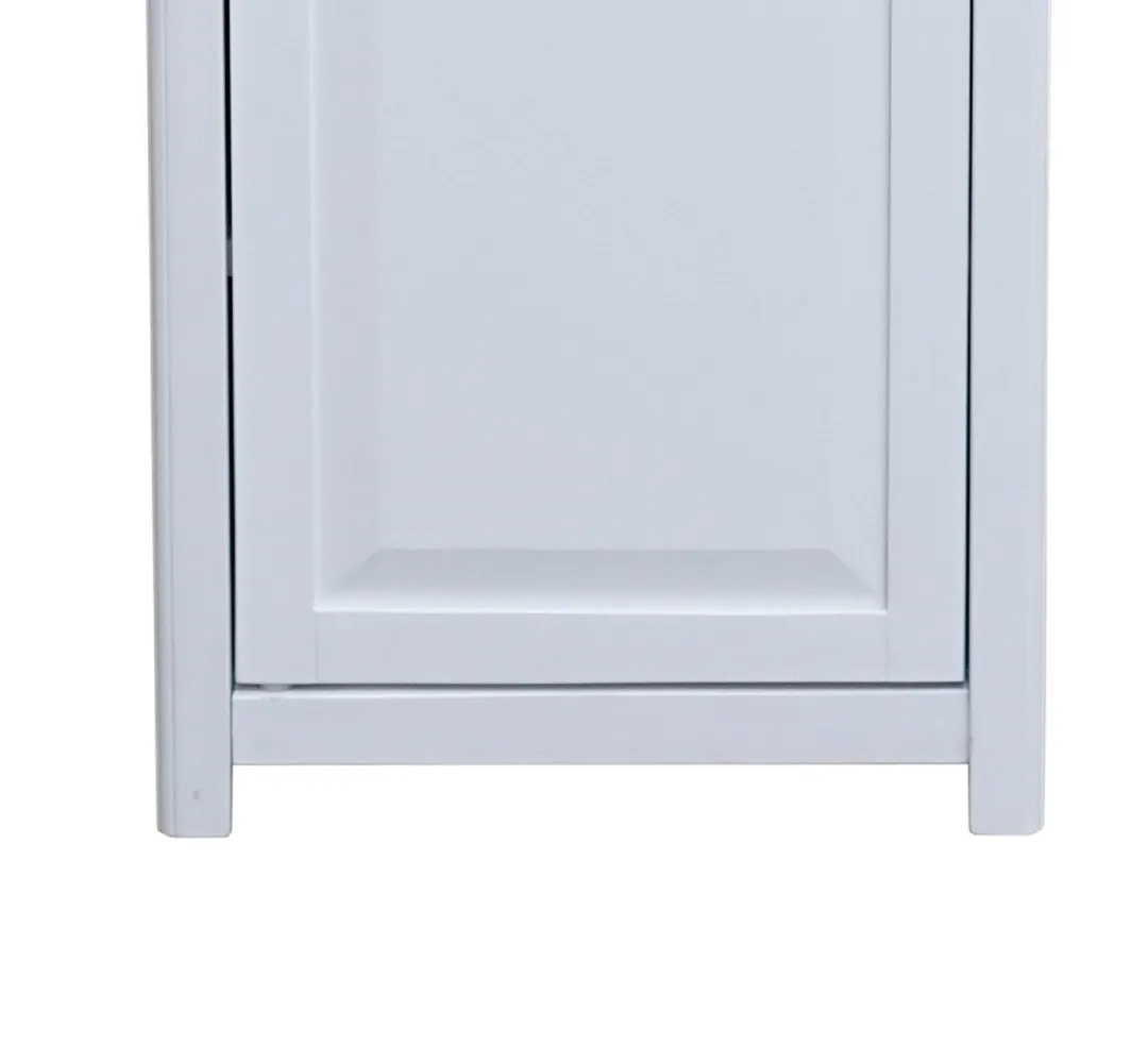 Alaterre Furniture Dorset 17-in x 29-in x 13-in White Wood Freestanding Linen Cabinet, photo 4 of 7