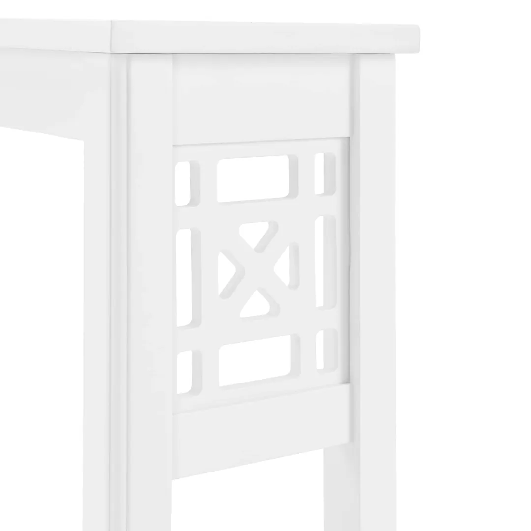 Alaterre Furniture 27-in x 37-in x 8-in White Wood Wall-mount Linen Cabinet, photo 4 of 13