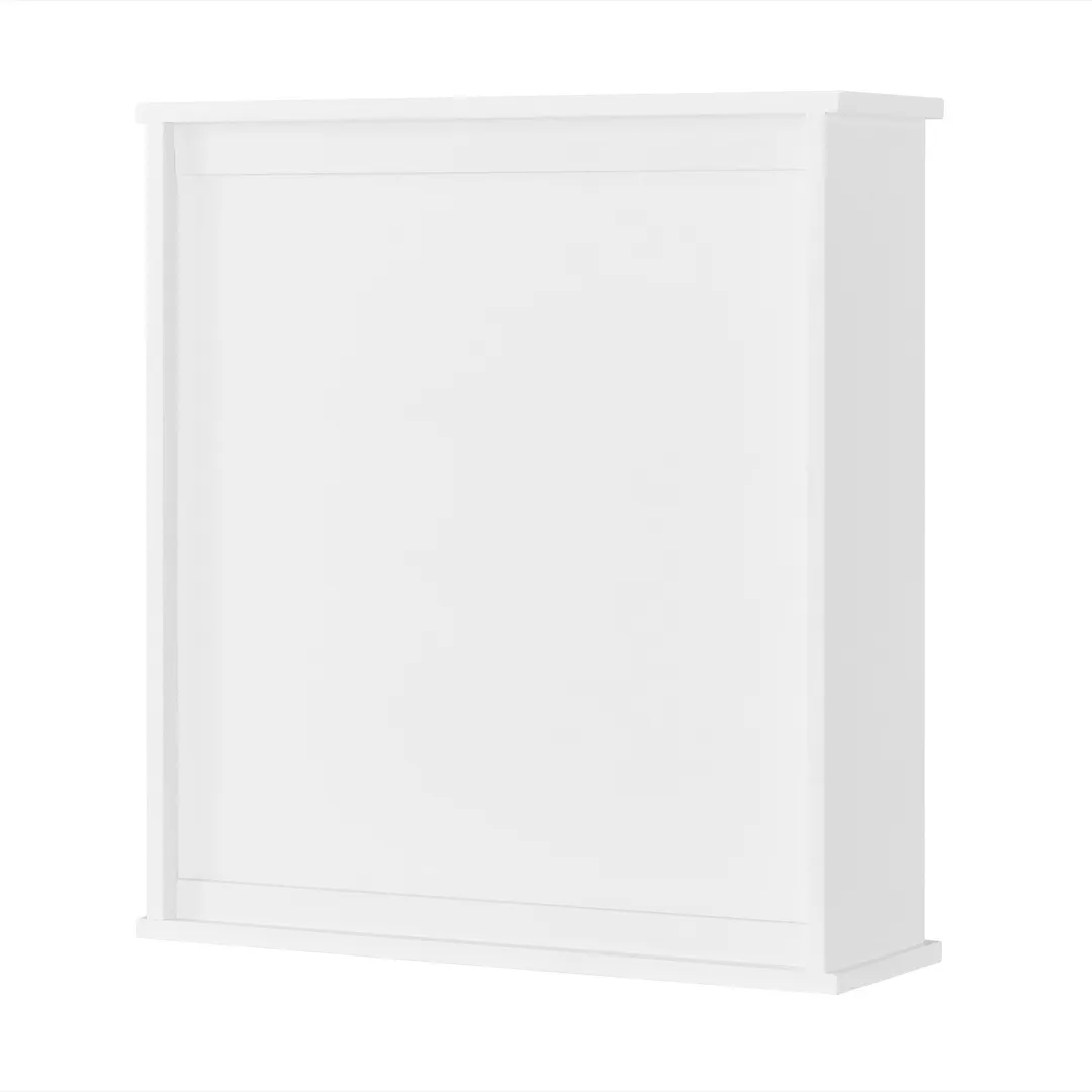 Alaterre Furniture 27-in x 29-in x 8-in White Bathroom Wall Cabinet, photo 3 of 7