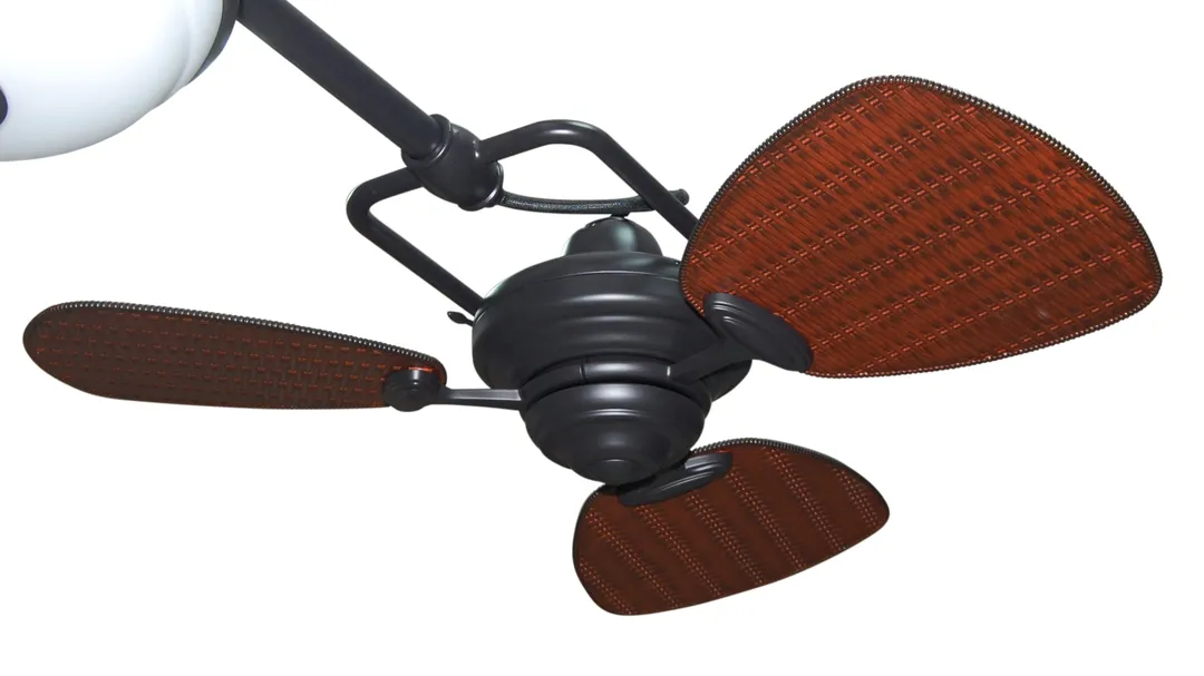 Harbor Breeze Twin Breeze II 74-in Oil Rubbed Bronze LED Indoor/Outdoor Ceiling Fan with Light (6-Blade), photo 7 of 9