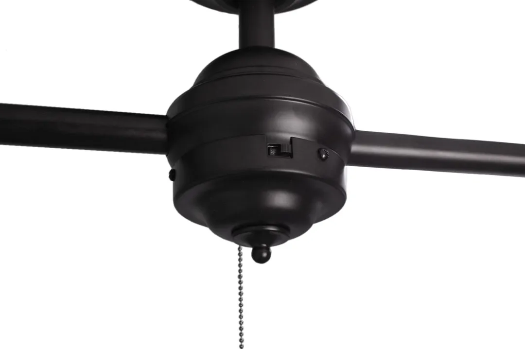 Harbor Breeze Twin Breeze II 74-in Oil-Rubbed Bronze Outdoor Downrod Ceiling Fan with Light, photo 7 of 8